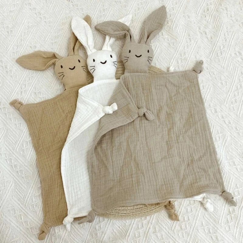 Katoenen Slabbet met Knuffelkonijn De Knuffel