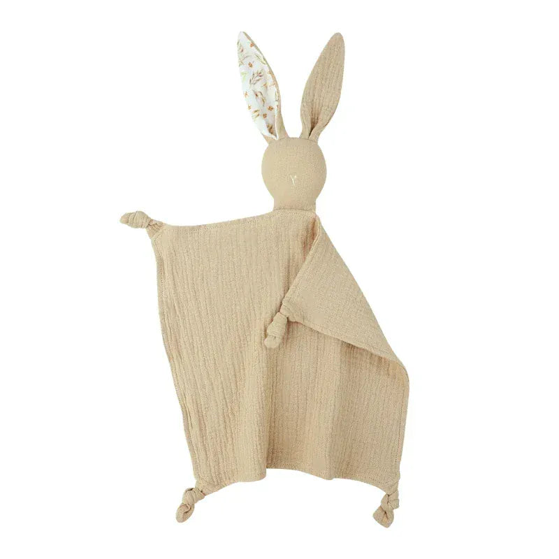 Katoenen Slabbet met Knuffelkonijn De Knuffel rabbit C4-45x28cm