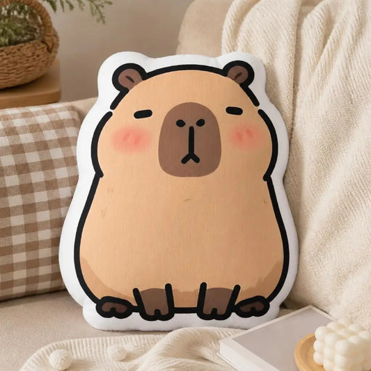 Kawaii Dier Capybara Knuffelkussen | Pluche Sierkussen De Knuffel