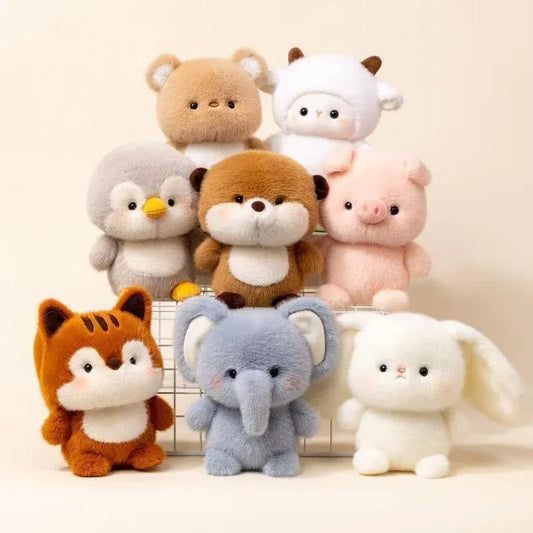 Kawaii Dieren Knuffel | Olifant, Varken, Hond en Pinguïn De Knuffel