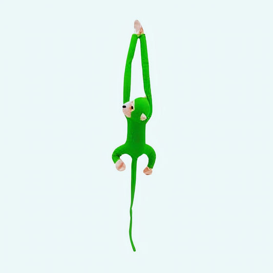 Kawaii Knuffel Aap met Lange Groene Staart De Knuffel