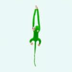 Kawaii Knuffel Aap met Lange Groene Staart De Knuffel