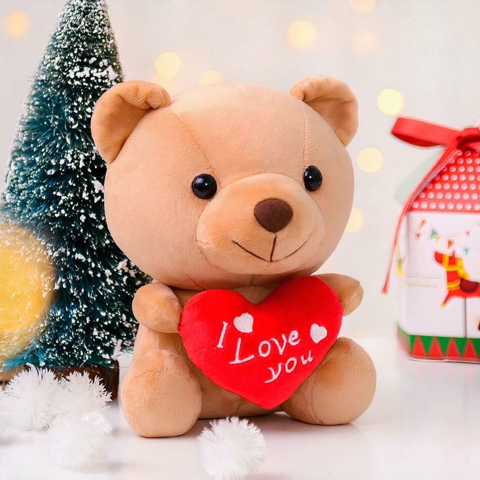 Kawaii Knuffel Beertje I Love You Liefdesknuffel met Zacht Pluche De Knuffel