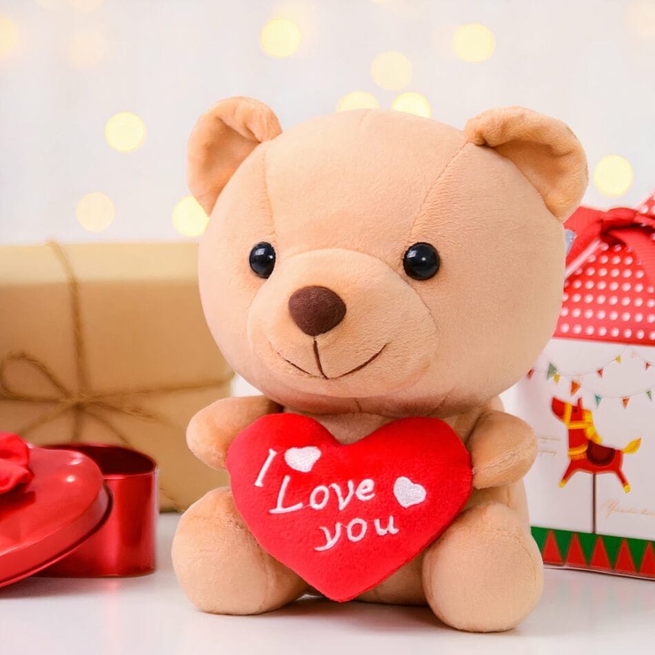 Kawaii Knuffel Beertje I Love You Liefdesknuffel met Zacht Pluche De Knuffel