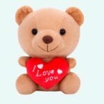 Kawaii Knuffel Beertje I Love You Liefdesknuffel met Zacht Pluche De Knuffel