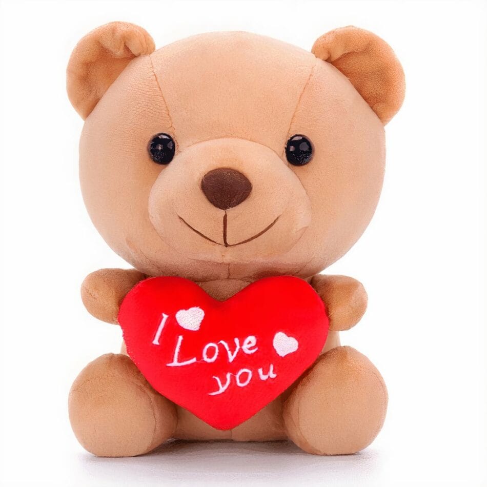 Kawaii Knuffel Beertje I Love You Liefdesknuffel met Zacht Pluche De Knuffel