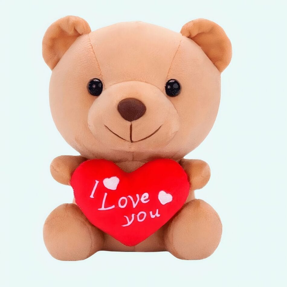 Kawaii Knuffel Beertje I Love You Liefdesknuffel met Zacht Pluche De Knuffel