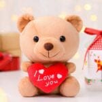 Kawaii Knuffel Beertje I Love You Liefdesknuffel met Zacht Pluche De Knuffel