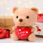 Kawaii Knuffel Beertje I Love You Liefdesknuffel met Zacht Pluche De Knuffel