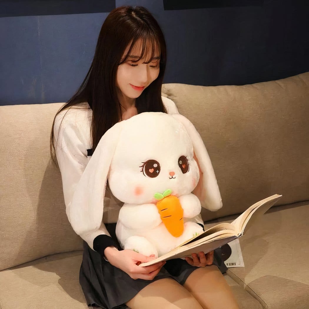 Kawaii Knuffel Konijn met Wortel Zachte Speelknuffel De Knuffel 40cm