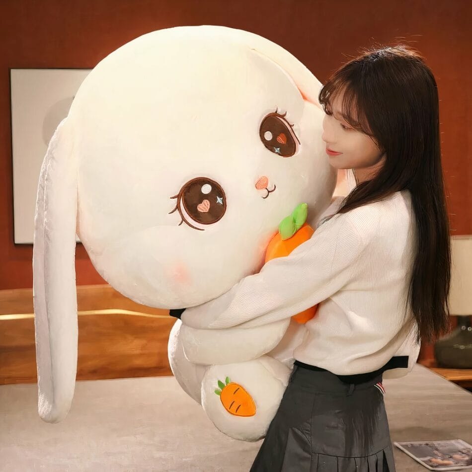 Kawaii Knuffel Konijn met Wortel Zachte Speelknuffel De Knuffel