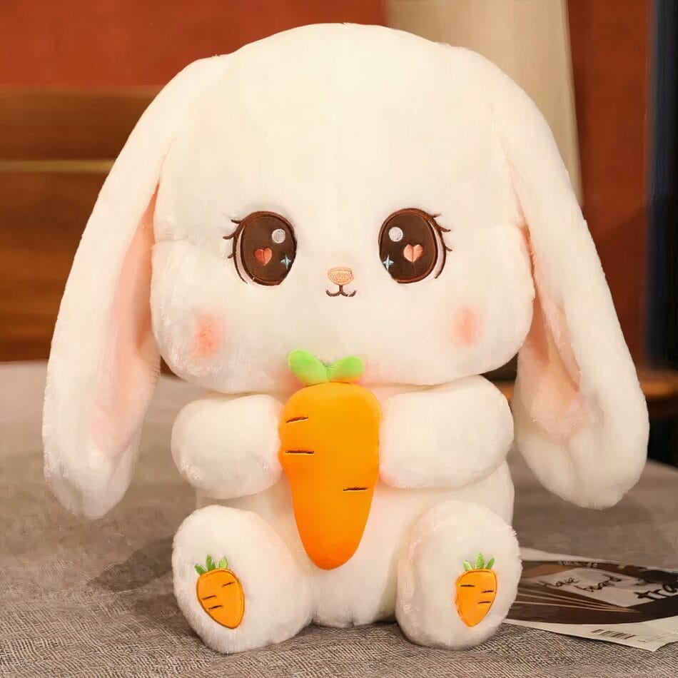 Kawaii Knuffel Konijn met Wortel Zachte Speelknuffel De Knuffel