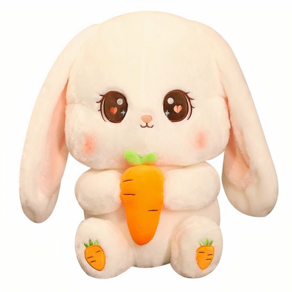 Kawaii Knuffel Konijn met Wortel Zachte Speelknuffel De Knuffel