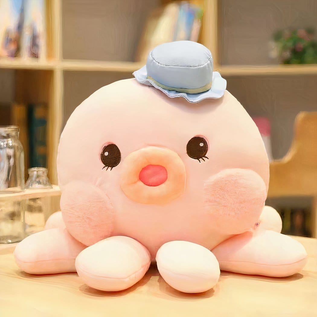 Kawaii Knuffel Octopus Met Acht Armen Verzamelbare Speelse Plush De Knuffel 20cm / roze