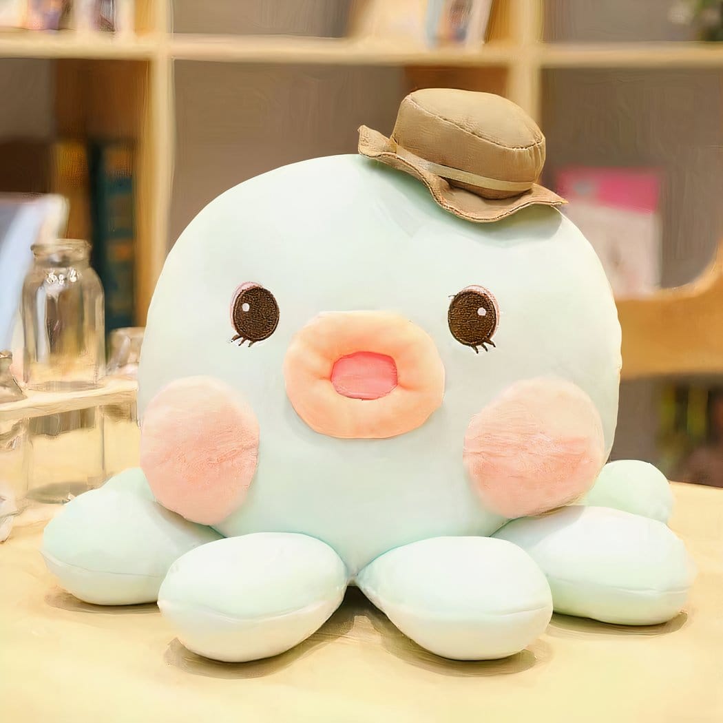 Kawaii Knuffel Octopus Met Acht Armen Verzamelbare Speelse Plush De Knuffel 20cm / blauw