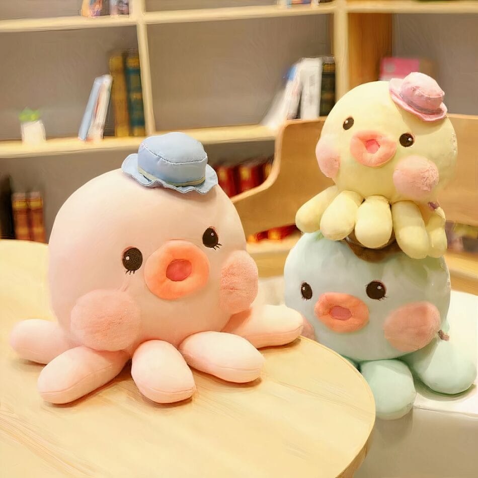 Kawaii Knuffel Octopus Met Acht Armen Verzamelbare Speelse Plush De Knuffel