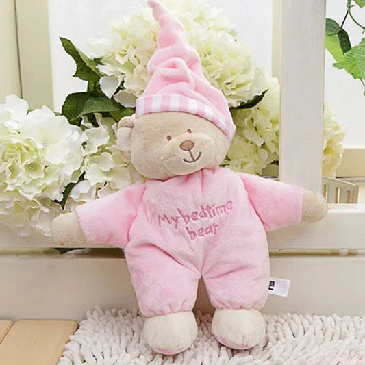 Kawaii Slaapbeertje 30 cm | Lichtblauw of Roze Troostknuffel De Knuffel