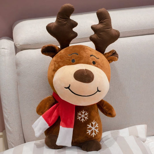 Kerst Hertje Knuffel met Sjaal Zachte Vacht voor Kinderen De Knuffel m