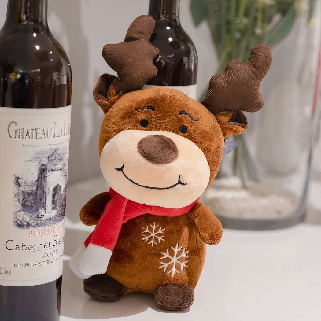 Kerst Hertje Knuffel met Sjaal Zachte Vacht voor Kinderen De Knuffel