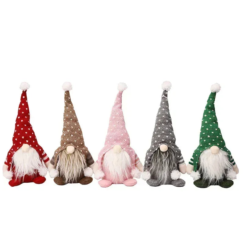 Kerst Kabouter Knuffel | Pluche Gnoom in 5 Kleuren De Knuffel