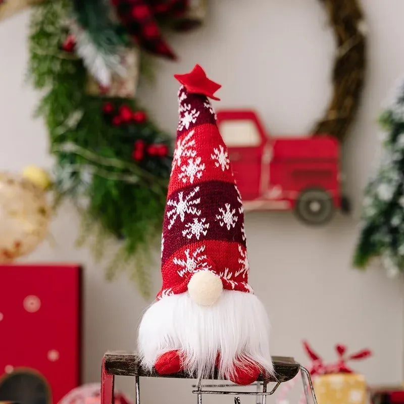 Kerst Kabouter met Licht 30 cm | Pluche Gnoom of Set De Knuffel Klein 20 cm
