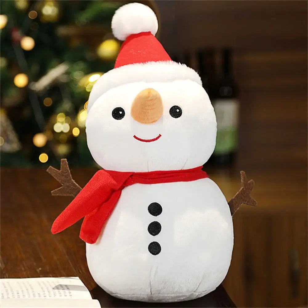 Kerst Knuffel 23 tot 50 cm | Kerstman, Rendier of Sneeuwpop De Knuffel Sneeuwpop 23 cm