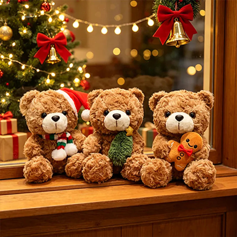 Kerst Knuffel | Teddybeer, Peperkoekman of Kerstboom, 6 Modellen De Knuffel