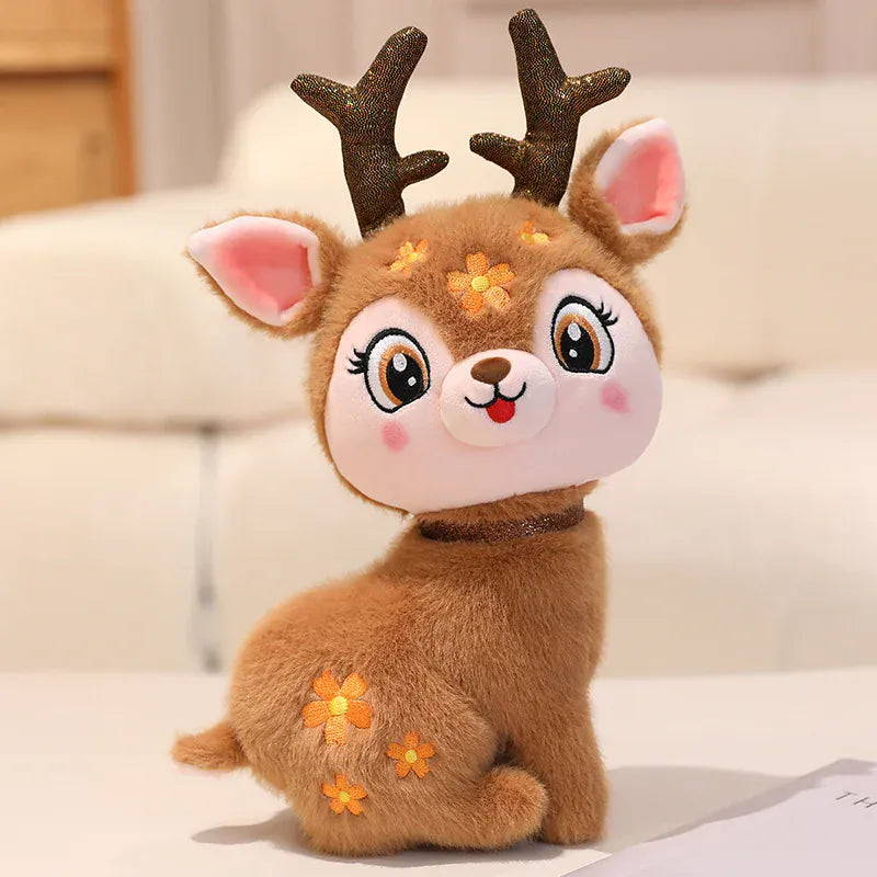 Kerst Rendier Knuffel 30 cm | Zacht Hertje De Knuffel