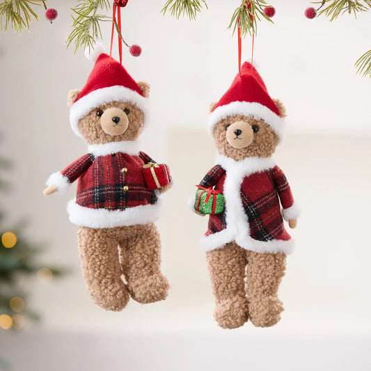 Kerst Teddybeer Hanger | Decoratie voor de Kerstboom De Knuffel
