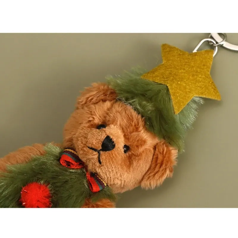 Kerst Teddybeer Knuffel | Beertje in Kerstboompakje De Knuffel