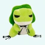 Kikkerknuffel met Hoed Sleutelhanger Accessoires De Knuffel