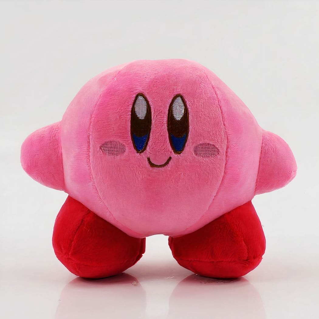 Kirby Glimlachende Knuffel Roze of Blauwe 14 cm De Knuffel roze