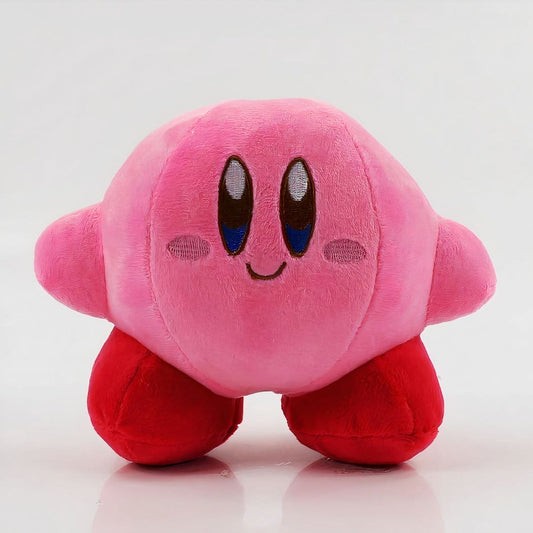 Kirby Glimlachende Knuffel Roze of Blauwe 14 cm De Knuffel roze