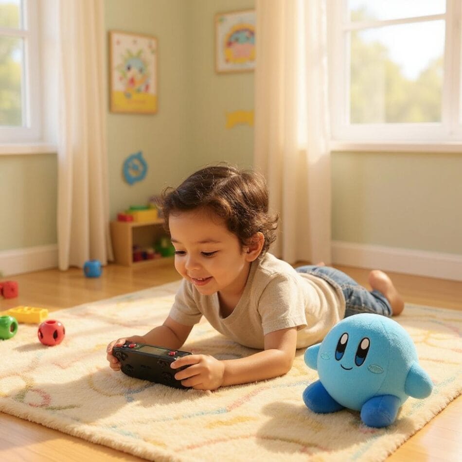 Kirby Glimlachende Knuffel Roze of Blauwe 14 cm De Knuffel
