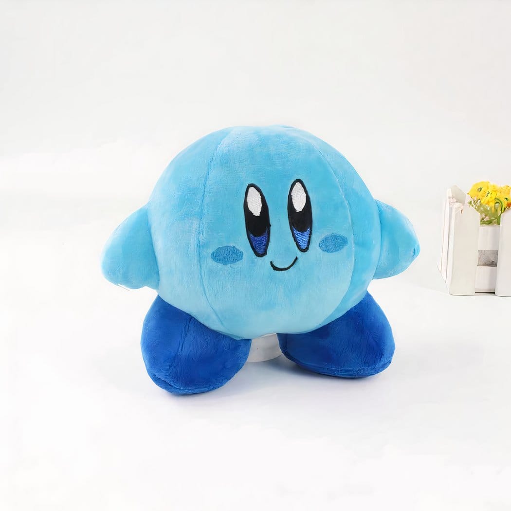 Kirby Glimlachende Knuffel Roze of Blauwe 14 cm De Knuffel blauw