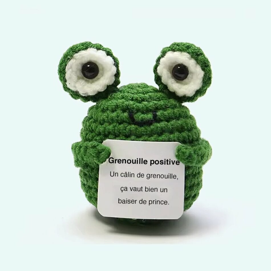 Kleine Crochet Kikker Knuffel Positieve Metgezel De Knuffel