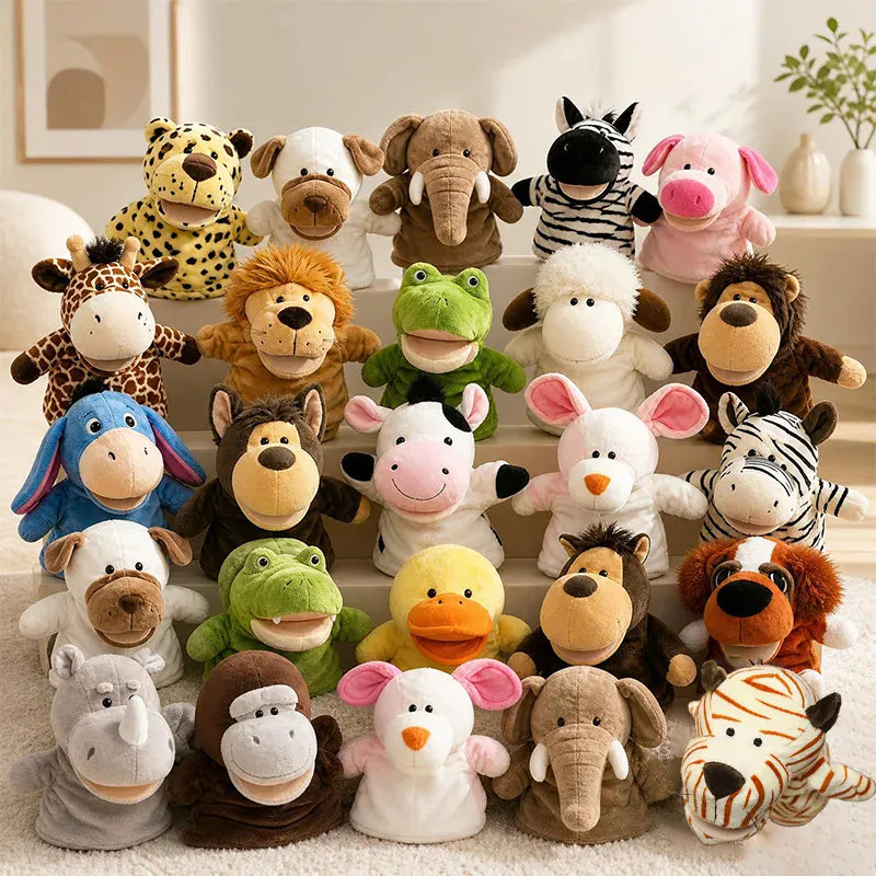 Kleine Dieren Handpop 25 cm | 24 Schattige Modellen De Knuffel