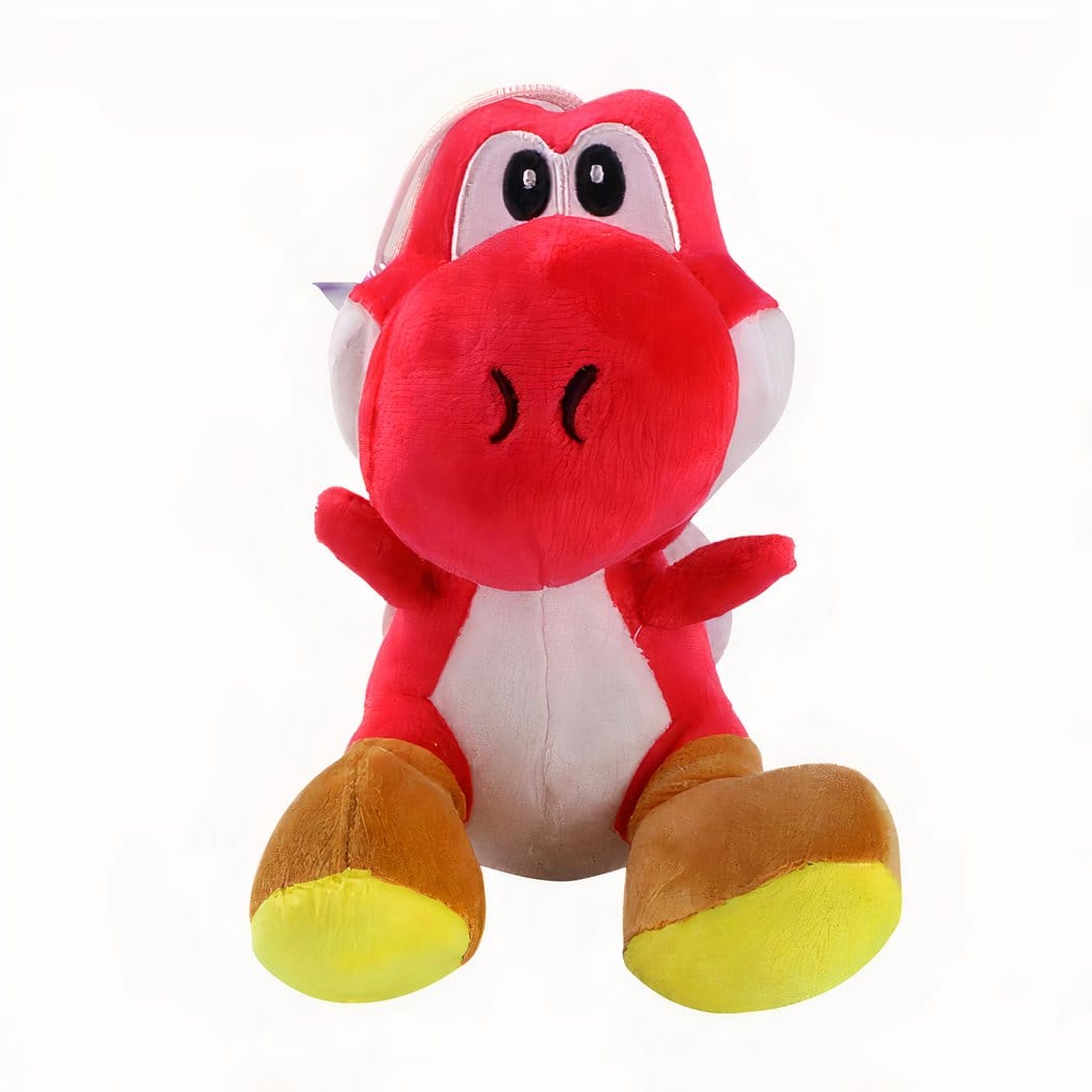 Kleine Groene Yoshi Knuffel Uit Super Mario De Knuffel rood