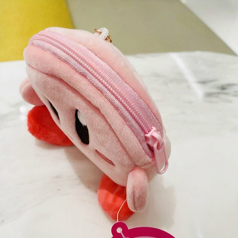 Kleine Handtas Kirby Met Kirbyfiguurtje Aan De Voorkant De Knuffel