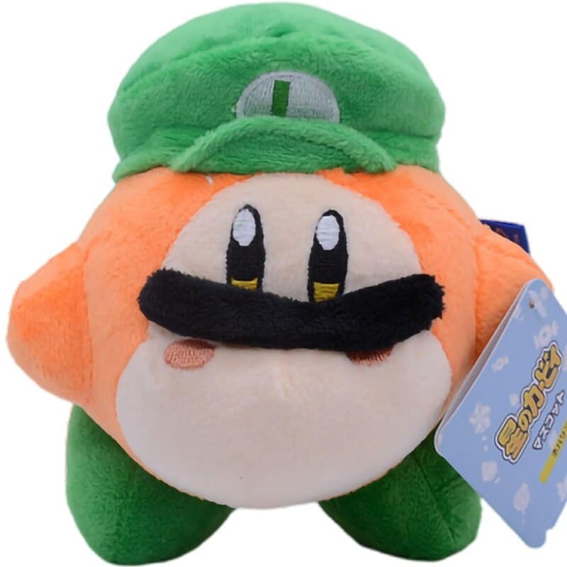 Kleine Kawaii Knuffel Kirby Verkleed Als Luigi 10 cm De Knuffel