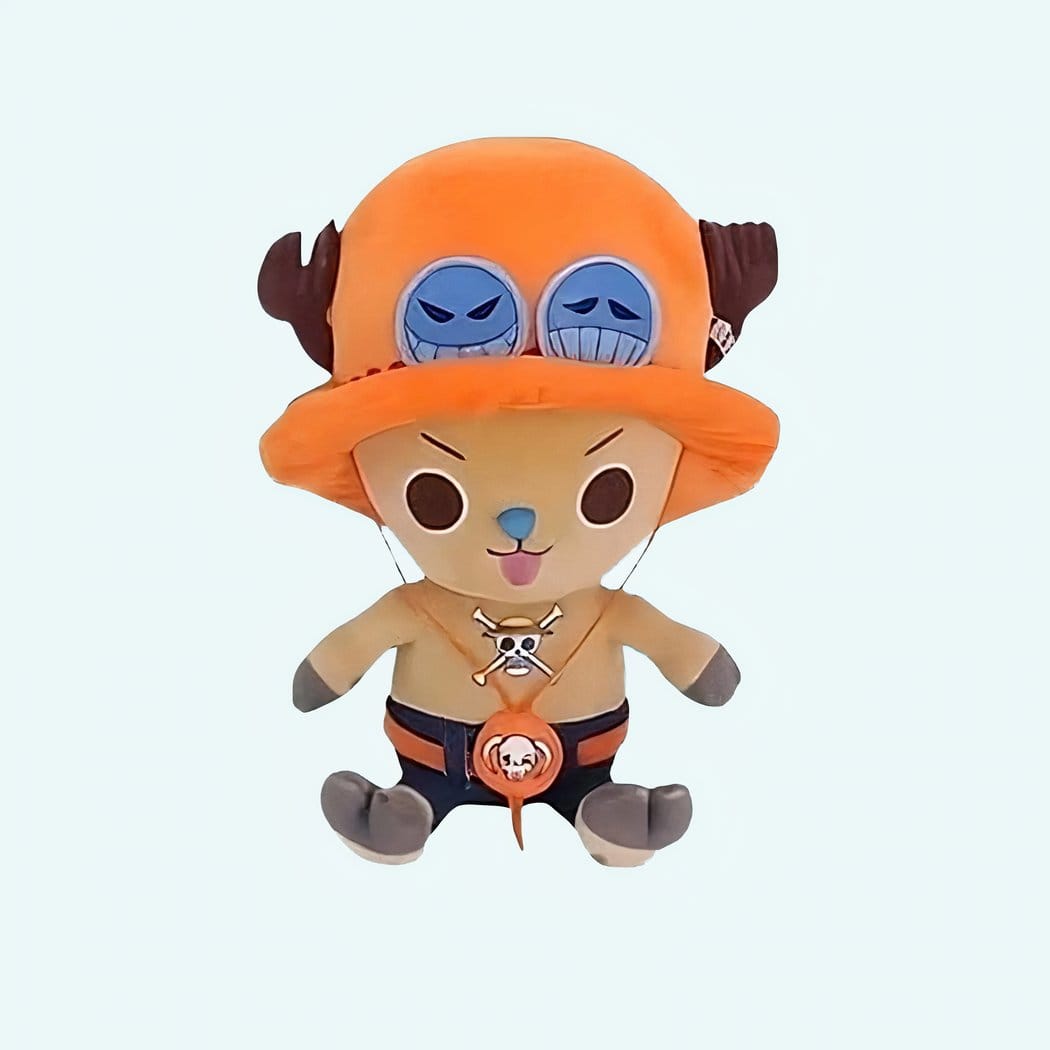 Kleine Knuffel Chopper One Piece Oranje 10 Cm Ultra Zacht De Knuffel