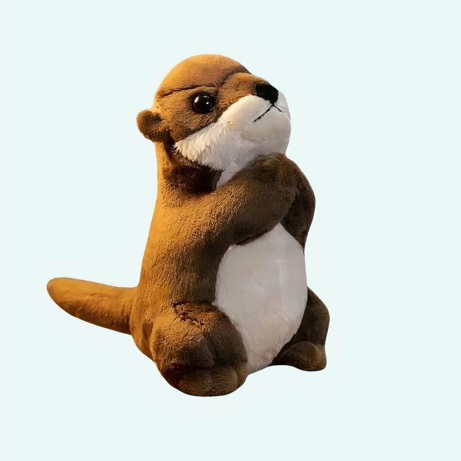 Kleine Knuffel Otter Biddend Zachte Vacht 19 cm De Knuffel
