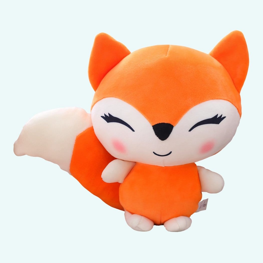 Kleine Knuffel Vos Kawaii Superschattig Knuffelvriend De Knuffel oranje
