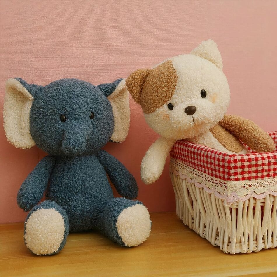 Kleine Knuffelolifant Zachte Knuffelvriend Om Mee Te Slapen De Knuffel