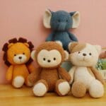 Kleine Knuffelolifant Zachte Knuffelvriend Om Mee Te Slapen De Knuffel