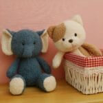 Kleine Knuffelolifant Zachte Knuffelvriend Om Mee Te Slapen De Knuffel