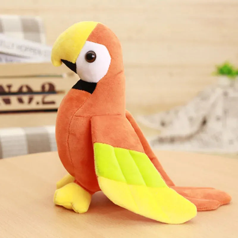 Kleine Papegaai Knuffel De Knuffel Oranje / 20cm