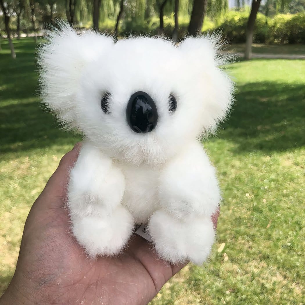 Kleine Pluizige Koala Knuffel Zacht Realistisch De Knuffel wit / 12cm