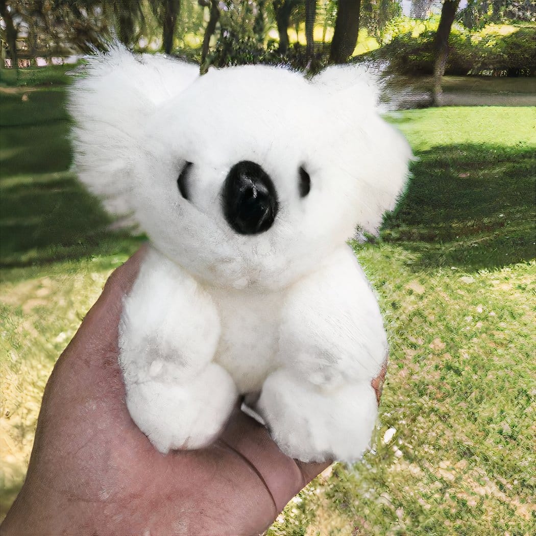 Kleine Pluizige Koala Knuffel Zacht Realistisch De Knuffel wit / 16cm