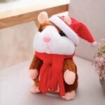 Kleine Pratende Knuffel Hamster Kerstman De Knuffel